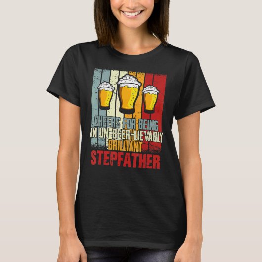 Mens Drink応援はUn Beer Lievable Step Tシャツ (正面)