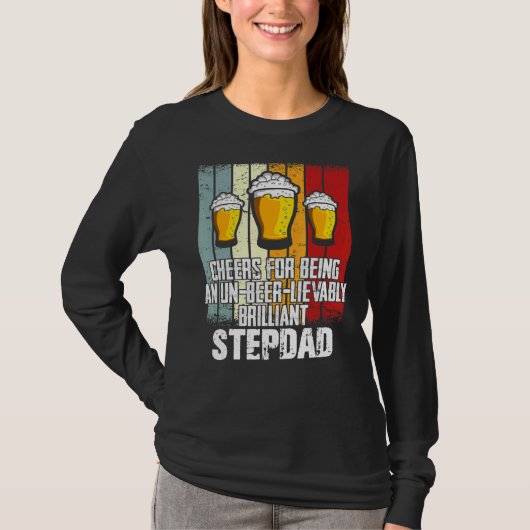 Mens Drink応援はUn Beer Lievable Step Tシャツ (正面)