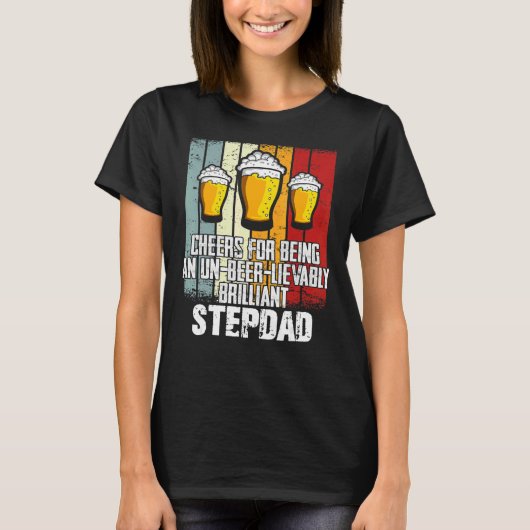 Mens Drink応援はUn Beer Lievable Step Tシャツ (正面)