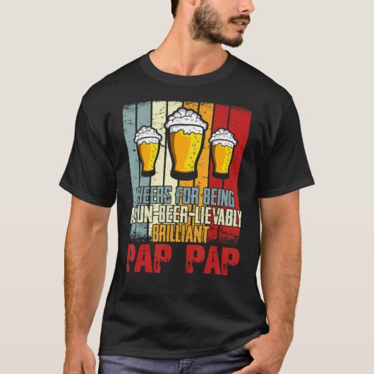 Mens Drink応援Un Beer Lievable Pap Tシャツ (正面)