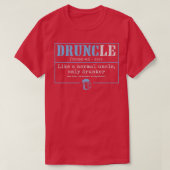 Mens Druncle Like A Normal Uncle Only Drunker Beer Tシャツ (デザイン正面)