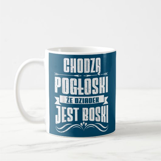 Mens Dziadzie Dziadzia Dziadziu Dziadzio Poland コーヒーマグカップ (左)