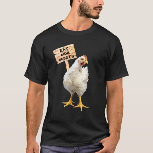 Mens Eat Mor Bigots Chicken Tシャツ (正面)