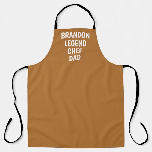 Men's Elegant Terracotta Modern Simple Dad Chef エプロン (正面)