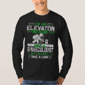 Mens Elevator Mechanic Installer Maintenance Techn Tシャツ (正面)
