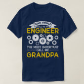 Mens Engineering Dad Grandpa Engineer Tシャツ (デザイン正面)