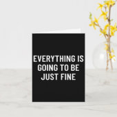 Mens everything is going to be fine パフォーマンス カード (黄色い花)