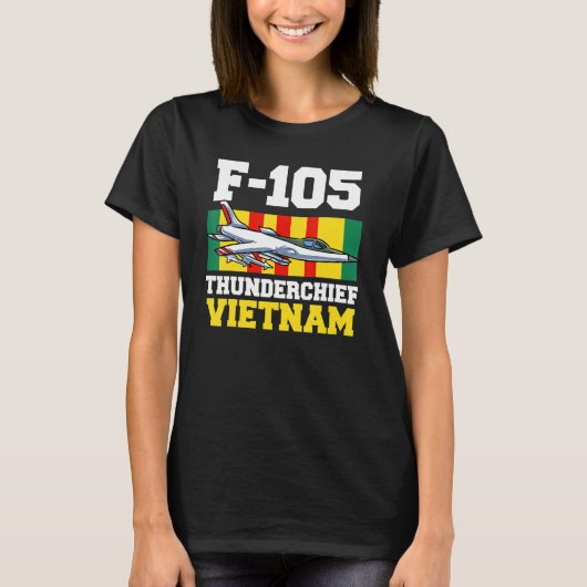Mens F 105 Thunderchiefベトナム Tシャツ (正面)