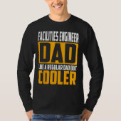 Mens Facilities Engineer Dad Like a Regular Dad b Tシャツ (正面)