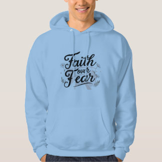 Men's Faith Over Fear パーカー 2 Timothy 1:7 Bi パーカ