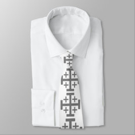Men's Fashion Tie With Jerusalem Cross ネクタイ