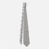 Men's Fashion Tie With Jerusalem Cross ネクタイ (裏面)