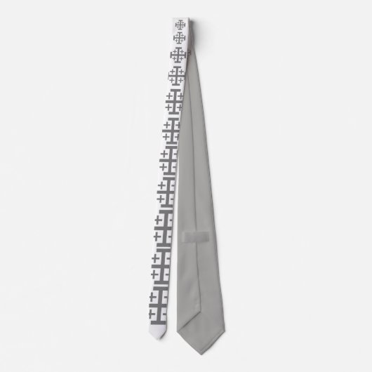 Men's Fashion Tie With Jerusalem Cross ネクタイ (裏面)