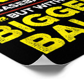 Mens Fastpitch Softball Quote For Your Softball Da ポスター (角)