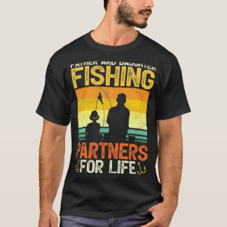 Mens Father & Daughter Fishing Partners Fisherman  Tシャツ