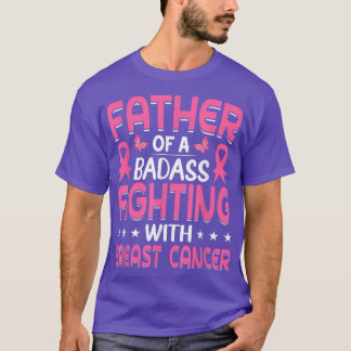 Mens Father of a Breast Cancer Warrior  Breast Can Tシャツ