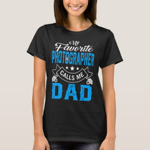 Mens Father's Dayフォトグラファーお気に入りのがMに電話 Tシャツ
