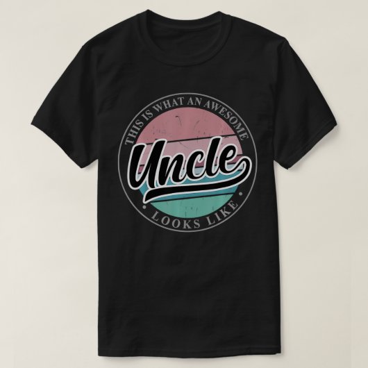 Mens Father's Day誕生日ギフトおじさんNieから Tシャツ (デザイン正面)