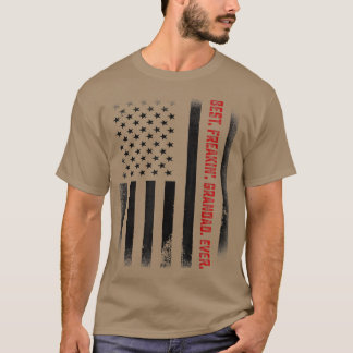 Mens Fathers Day Gift Tee  Best Freakin Grandad Ev Tシャツ