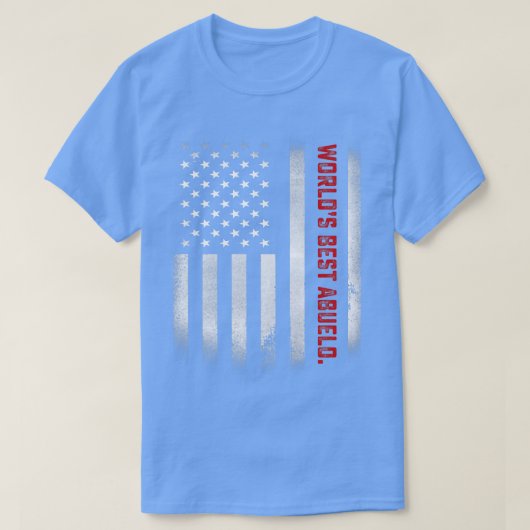 Mens Fathers Day Gift Tee  World's Best Abuelo Eve Tシャツ (デザイン正面)