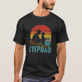 Mens  Fathers Day  Reel Cool Stepdad Fishing Fishe Tシャツ (正面)