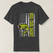 Mens Father's Day Shirt Reel Cool Daddy Fish Ameri Tシャツ (デザイン正面)