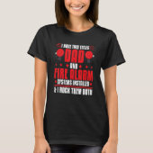 Mens Fire Alarm Installer Systems Technician House Tシャツ (正面)