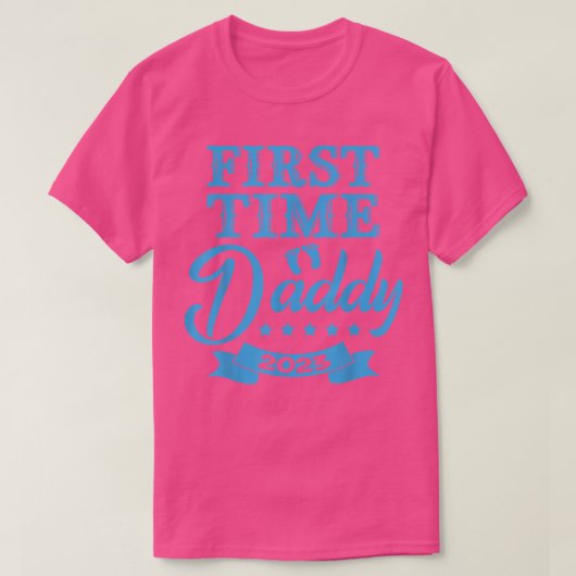 Mens First Time Daddy 2023 Pregnancy Announcement Tシャツ (デザイン正面)