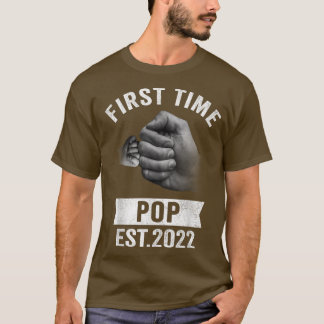 Mens First Time Pop Est 2022 , Funny Pregnancy Ann Tシャツ