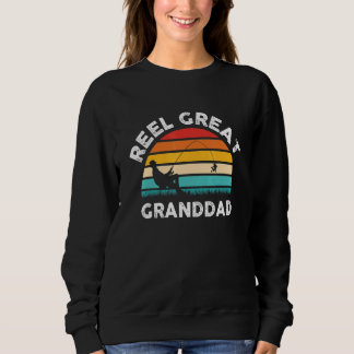 Mens Fishermen Reel Great Granddad Vintage Fishing スウェットシャツ