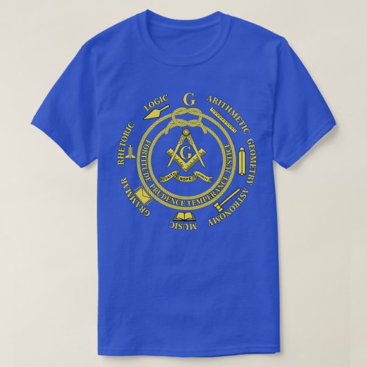 Mens Freemason Tools Faith Hope Charity Masonic Fa Tシャツ (デザイン正面)