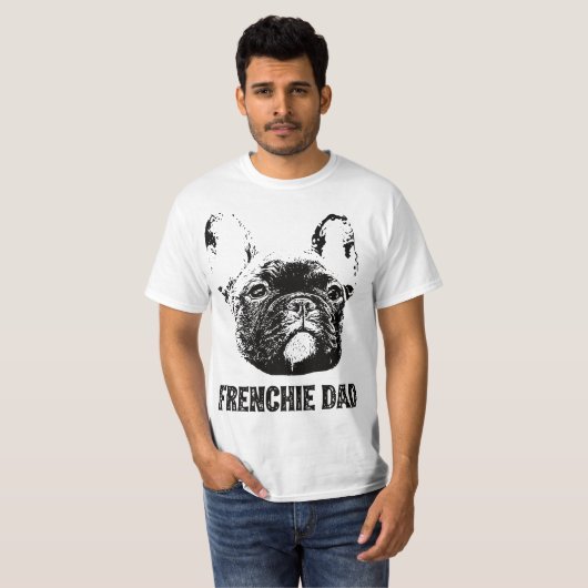 Mens Frenchie Dad - French Bulldog Dad  Tシャツ (正面フル)