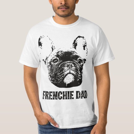 Mens Frenchie Dad - French Bulldog Dad  Tシャツ (正面)