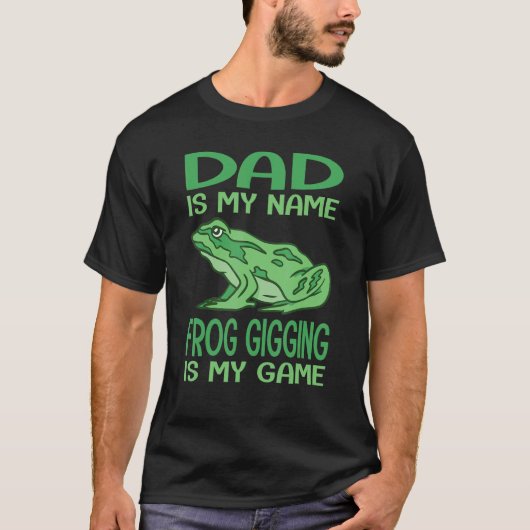 Mens Frog Catching & Toad Hunting for a Bullfrog H Tシャツ (正面)