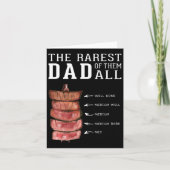 Mens Funny Bbq Rarest Best Dad Grill Barbecue Fath カード (正面)
