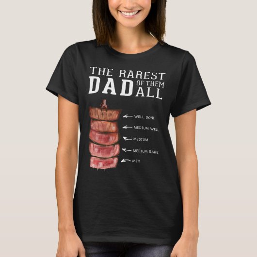 Mens Funny Bbq Rarest Best Dad Grill Barbecue Fath Tシャツ (正面)