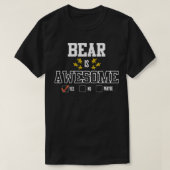 Mens Funny BEAR Is Awesome - First Name BEAR Tシャツ (デザイン正面)