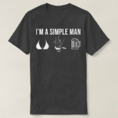 mens funny cooking chef cook hobby simple man 517  tシャツ (デザイン正面)