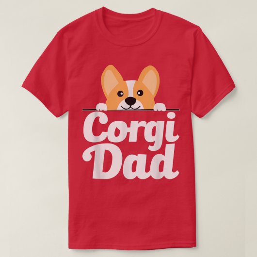 Mens Funny Corgi Dog Lover Corgi Dad Tシャツ (デザイン正面)