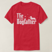Mens Funny Corgi Dogfather Distressed Father's Day Tシャツ (デザイン正面)