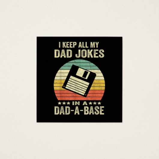 Mens Funny dad Jokes in dad-a-Base (正面)