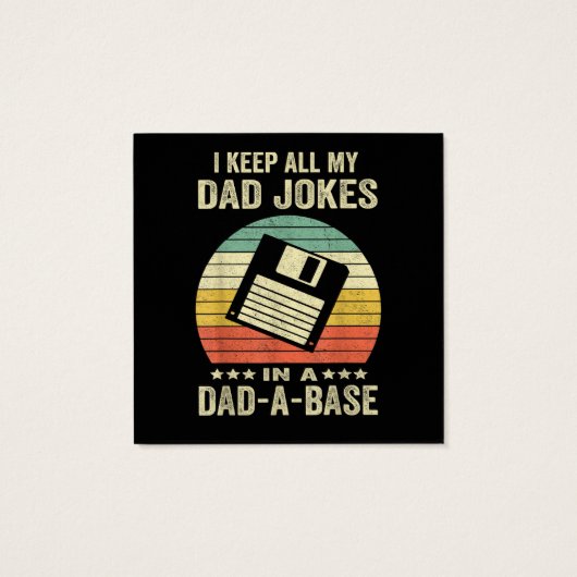 Mens Funny dad Jokes in dad-a-Base (裏面)