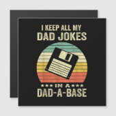 Mens Funny dad Jokes in dad-a-Base (正面/裏面)