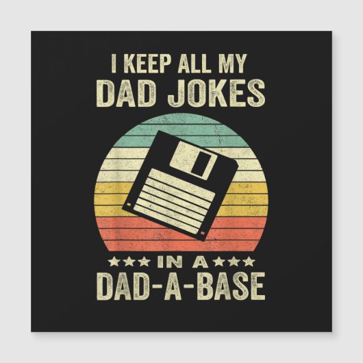 Mens Funny dad Jokes in dad-a-Base (正面)