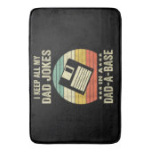 Mens Funny dad Jokes in dad-a-Base バスマット (正面縦)