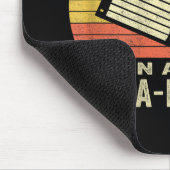 Mens Funny dad Jokes in dad-a-Base マウスパッド (コーナー)