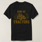 Mens Funny Farmer Quote King Of Tractors Farming  Tシャツ (デザイン正面)