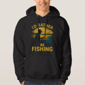 Mens funny fishing  パーカ (正面)