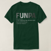 Mens Funny Funpa Definition Like A Regular Grandpa Tシャツ (デザイン正面)