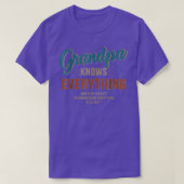 Mens Funny Grandpa Knows Everything For Father's D Tシャツ (デザイン正面)